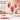 Red pearl nail design inspiration with rose gradients, gold details, and jewelry-inspired decorative accents