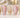 Rose Gilded Keepsake press on nails with blush-pink bases, warm metallic-looking frames, and pearl-like accents