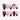 Crimson Orchard cute strawberry nails with raised red fruit, paired cherries and pearly short almond details.