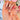Rouge Rendezvous french tip valentine nails with deep-red tips and raised gold-tone bows
