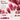Red ombre nail design inspiration with berry tones, pink gradients, reflective sparkle, and luminous details