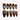 Smoked Mocha press on nails in chocolate brown with fine cat eye shimmer.